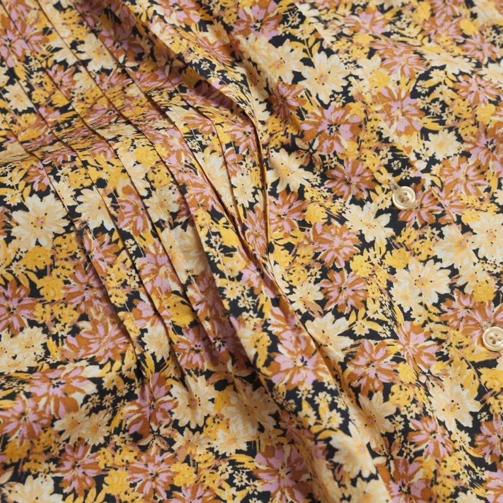 MNG Mango Cotton Floral Top size 6 - Picture 5 of 8